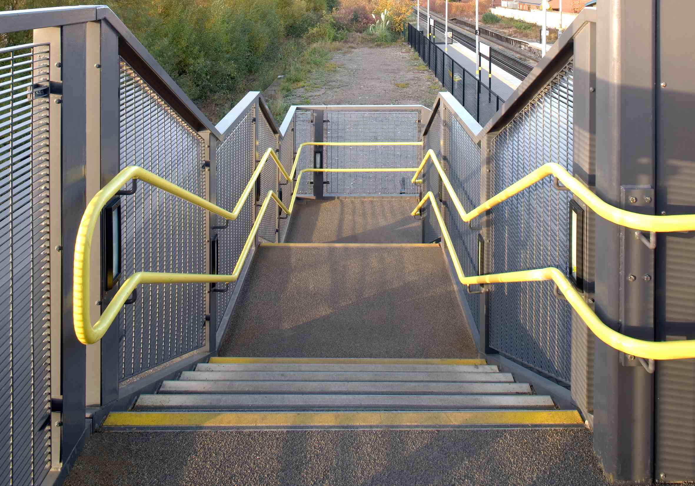 Bootle; Railway bridge Steel Stairs